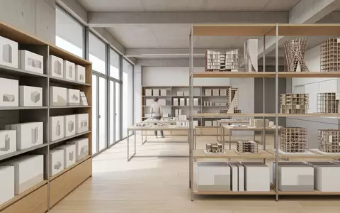 Architektur-Render im Modellbauladen mit 3D Puzzle zum Thema KOSMOS 3D-Puzzle Eiffelturm, neutrales Tageslicht - Foto: THN