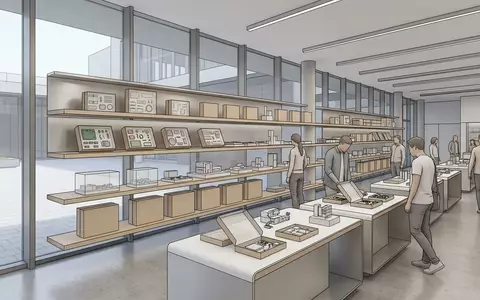 Architektur-Render im Experimentierladen mit Elektronikbaukasten zum Thema KOSMOS Elektro Profi, neutrales Tageslicht - Foto: THN