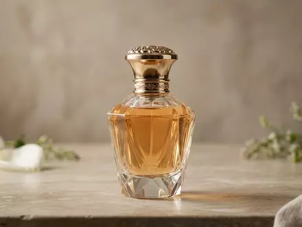 Fotorealistische Studioaufnahme von Eau de Parfum zum Thema Salvatore Ferragamo Signorina Eleganza, klare Lichtfuehrung - Foto: THN