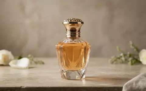 Fotorealistische Studioaufnahme von Eau de Parfum zum Thema Salvatore Ferragamo Signorina Eleganza, klare Lichtfuehrung - Foto: THN