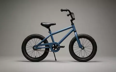 Fotorealistische Studioaufnahme von Kinderfahrrad zum Thema woom 3 Kinderfahrrad 16, klare Lichtfuehrung - Foto: THN