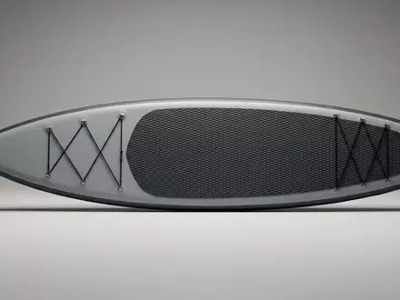 Fotorealistische Studioaufnahme von SUP-Board zum Thema Thurso Surf Expedition SUP, klare Lichtfuehrung - Foto: THN