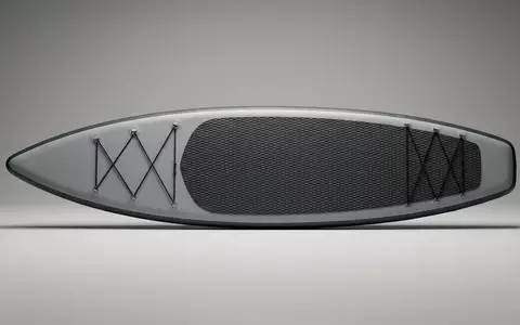 Fotorealistische Studioaufnahme von SUP-Board zum Thema Thurso Surf Expedition SUP, klare Lichtfuehrung - Foto: THN