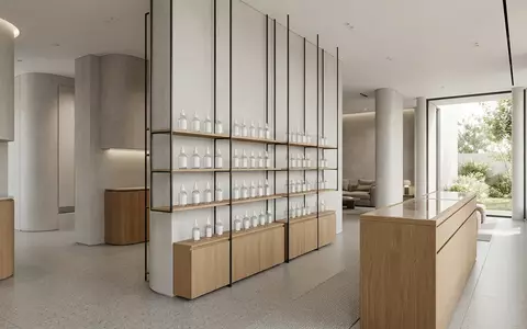 Architektur-Render im Hautpflege Boutique mit Gesichtsserum zum Thema Vichy Liftactiv Supreme H.A., neutrales Tageslicht - Foto: THN