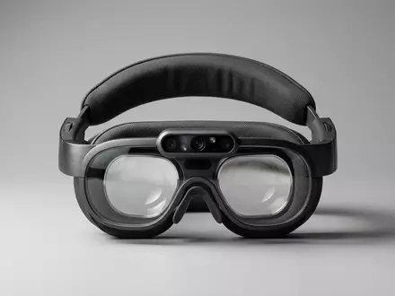 Fotorealistische Studioaufnahme von Datenbrille zum Thema Microsoft HoloLens 2 AR-Headset, klare Lichtfuehrung - Foto: THN