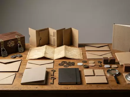 Fotorealistische Studioaufnahme von Raetselspiel zum Thema Ravensburger Escape the Room, klare Lichtfuehrung - Foto: THN