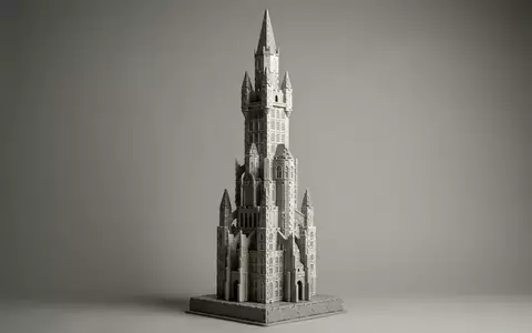 Fotorealistische Studioaufnahme von 3D-Puzzle zum Thema Ravensburger 3D Puzzle Empire, klare Lichtfuehrung - Foto: THN