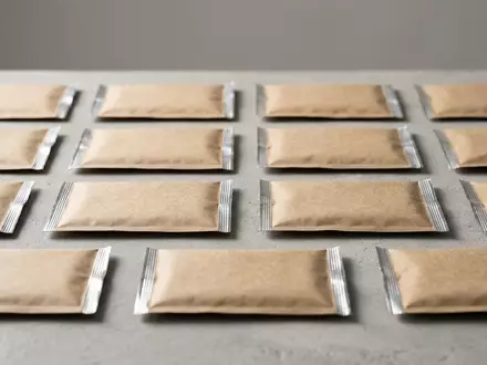 Fotorealistische Studioaufnahme von Saucenmischung zum Thema Knorr Fix Bolognese Saucenbeutel, klare Lichtfuehrung - Foto: THN