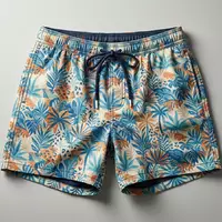 Fotorealistische Studioaufnahme von Badeshorts zum Thema RIPT Herren Badeshorts Tie-Dye, klare Lichtfuehrung - Foto: THN