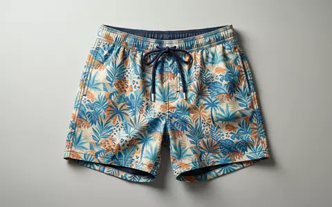 Fotorealistische Studioaufnahme von Badeshorts zum Thema RIPT Herren Badeshorts Tie-Dye, klare Lichtfuehrung - Foto: THN