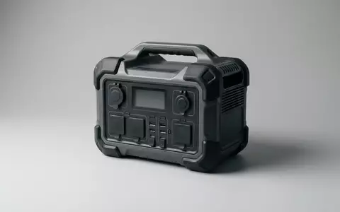 Fotorealistische Studioaufnahme von Powerstation zum Thema Rockpals 500W Powerstation 461Wh, klare Lichtfuehrung - Foto: THN
