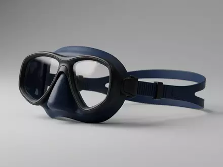 Fotorealistische Studioaufnahme von Tauchmaske zum Thema TUSA Freedom Elite Tauchmaske, klare Lichtfuehrung - Foto: THN