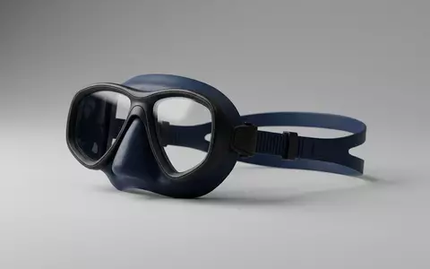 Fotorealistische Studioaufnahme von Tauchmaske zum Thema TUSA Freedom Elite Tauchmaske, klare Lichtfuehrung - Foto: THN