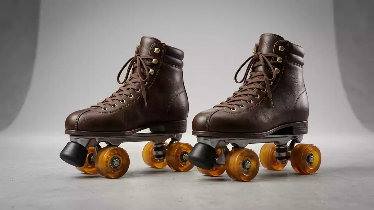 Fotorealistische Studioansicht von Rollschuhe in neutraler Produktdarstellung, neutral