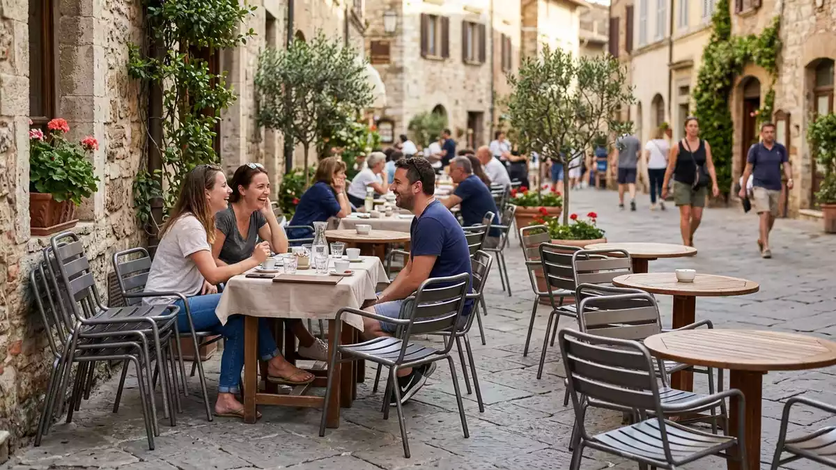 Fotorealistische Ansicht von Gartenstuhl auf der Terrasse in realer Umgebung, neutral