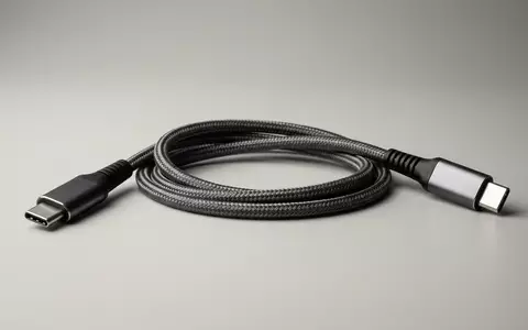 Fotorealistische Studioaufnahme von USB-C Kabel zum Thema Samsung USB-C auf USB-C, klare Lichtfuehrung - Foto: THN