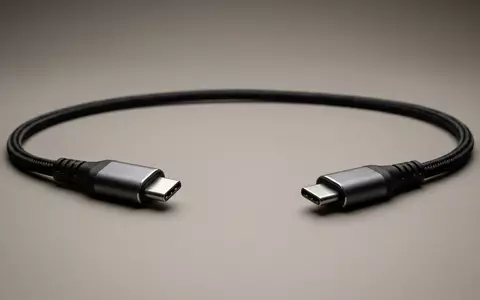 Fotorealistische Studioaufnahme von USB-C Kabel zum Thema Samsung USB-C auf USB-C, klare Lichtfuehrung - Foto: THN