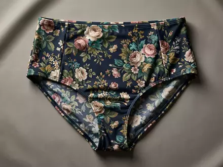 Fotorealistische Studioaufnahme von Bikinihose zum Thema L*Space Damen Bikini-Hose Sandy, klare Lichtfuehrung - Foto: THN