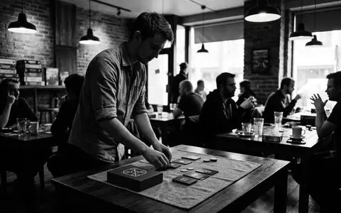 Schwarzweiss-Reportage mit Kartenspiel zum Thema The Mind, hoher Kontrast, sachlich dargestellt, markenneutral - Foto: THN