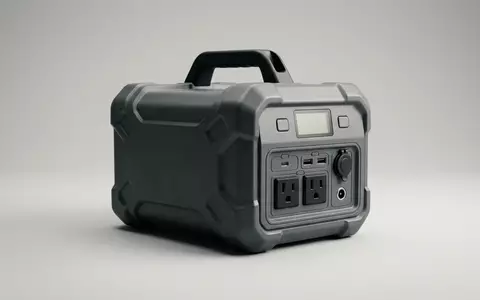 Fotorealistische Studioaufnahme von Powerstation zum Thema EcoFlow RIVER 2 Pro, klare Lichtfuehrung - Foto: THN