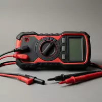 Fotorealistische Studioaufnahme von Digitalmultimeter zum Thema Fluke 117 Digitales Multimeter, klare Lichtfuehrung - Foto: THN