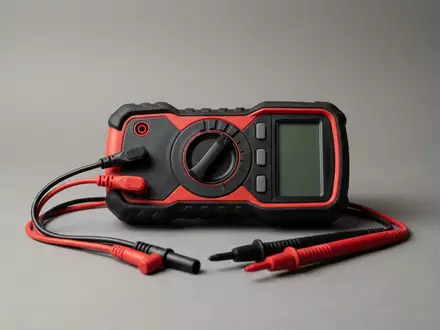 Fotorealistische Studioaufnahme von Digitalmultimeter zum Thema Fluke 117 Digitales Multimeter, klare Lichtfuehrung - Foto: THN