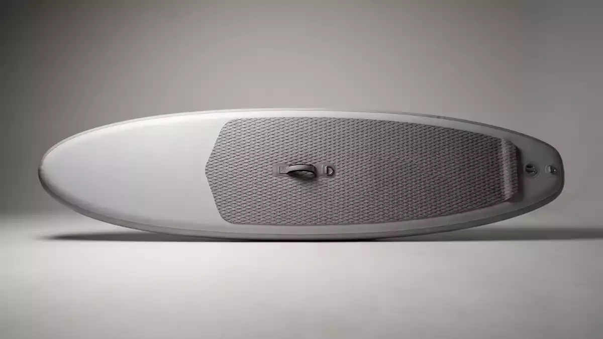 Fotorealistische Studioansicht von SUP-Board in neutraler Produktdarstellung, neutral