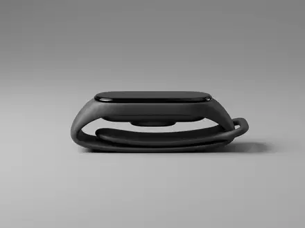 Fotorealistische Studioaufnahme von Fitnesstracker zum Thema Huawei Band 9 Fitness-Tracker, klare Lichtfuehrung - Foto: THN