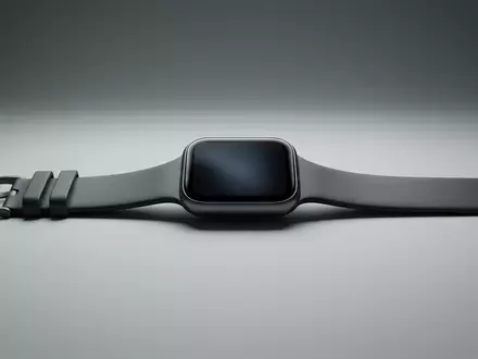 Fotorealistische Studioaufnahme von Fitness Smartwatch zum Thema Polar Ignite 3 Fitness-Smartwatch, klare Lichtfuehrung - Foto: THN