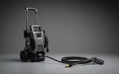 Fotorealistische Studioaufnahme von Hochdruckreiniger zum Thema Kärcher K 2 Compact, klare Lichtfuehrung - Foto: THN