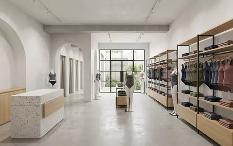 Architektur-Render im Bademode Boutique mit Tankini zum Thema Attraco Damen Badeanzug Tankini, neutrales Tageslicht - Foto: THN