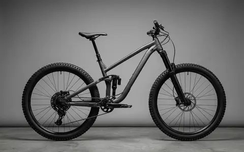 Fotorealistische Studioaufnahme von Mountainbike zum Thema Cannondale Trail 8 Mountainbike, klare Lichtfuehrung - Foto: THN