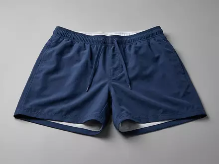 Fotorealistische Studioaufnahme von Badehose zum Thema Calvin Klein Herren Badehose, klare Lichtfuehrung - Foto: THN
