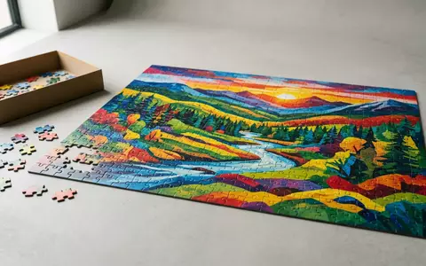 Fotorealistische Studioaufnahme von Kinderpuzzle zum Thema Clementoni Supercolor Puzzle Disney, klare Lichtfuehrung - Foto: THN