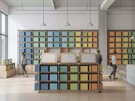 Architektur-Render im Spielwarengeschaeft mit Puzzle zum Thema Clementoni Puzzle 1000 Teile, neutrales Tageslicht - Foto: THN