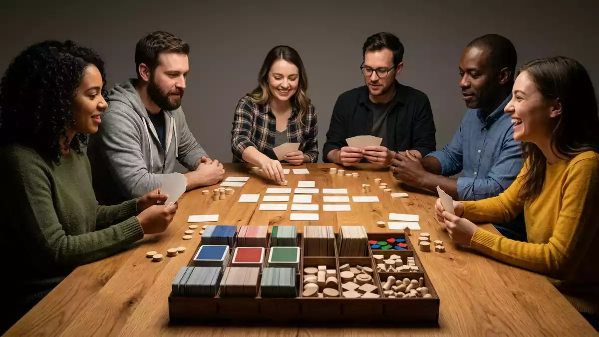 Fotorealistische Studioansicht von Kartenspiel in neutraler Produktdarstellung