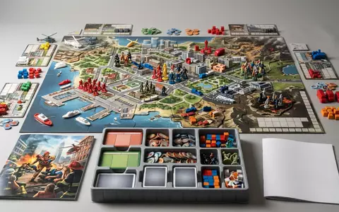 Fotorealistische Studioaufnahme von Brettspiel zum Thema Pandemic, klare Lichtfuehrung, sachlich dargestellt, markenneutral - Foto: THN