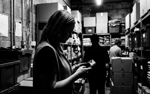 Schwarzweiss-Reportage mit Smartphone zum Thema Samsung Galaxy S25 256GB, hoher Kontrast, sachlich dargestellt - Foto: THN