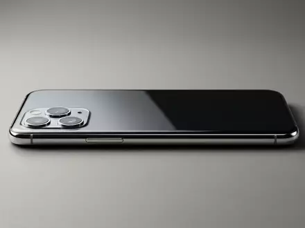 Fotorealistische Studioaufnahme von Smartphone zum Thema Samsung Galaxy S25 Edge, klare Lichtfuehrung - Foto: THN