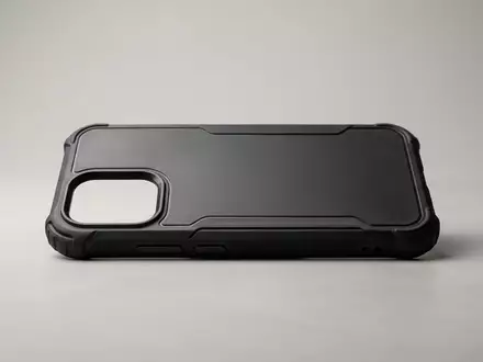 Fotorealistische Studioaufnahme von Handyhuelle zum Thema Casetify Ultra Impact Case, klare Lichtfuehrung - Foto: THN