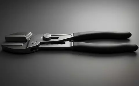 Fotorealistische Studioaufnahme von Zangenschluessel zum Thema Knipex Zangenschlüssel 250mm, klare Lichtfuehrung, sachlich dargestellt - Foto: THN