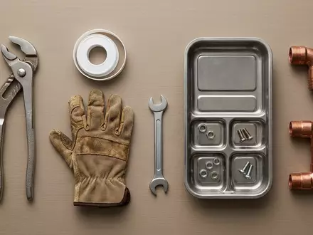 Flatlay-Arrangement rund um Zangenschluessel zum Thema Knipex Zangenschlüssel 250mm, weiches Oberlicht, sachlich dargestellt - Foto: THN