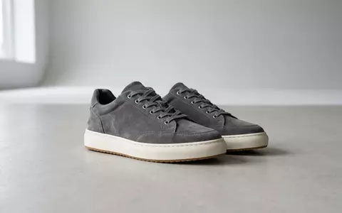 Fotorealistische Studioaufnahme von Sneaker zum Thema New Balance 574 Sneaker, klare Lichtfuehrung - Foto: THN