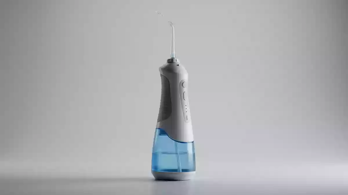Fotorealistische Studioansicht von Munddusche in neutraler Produktdarstellung, neutral