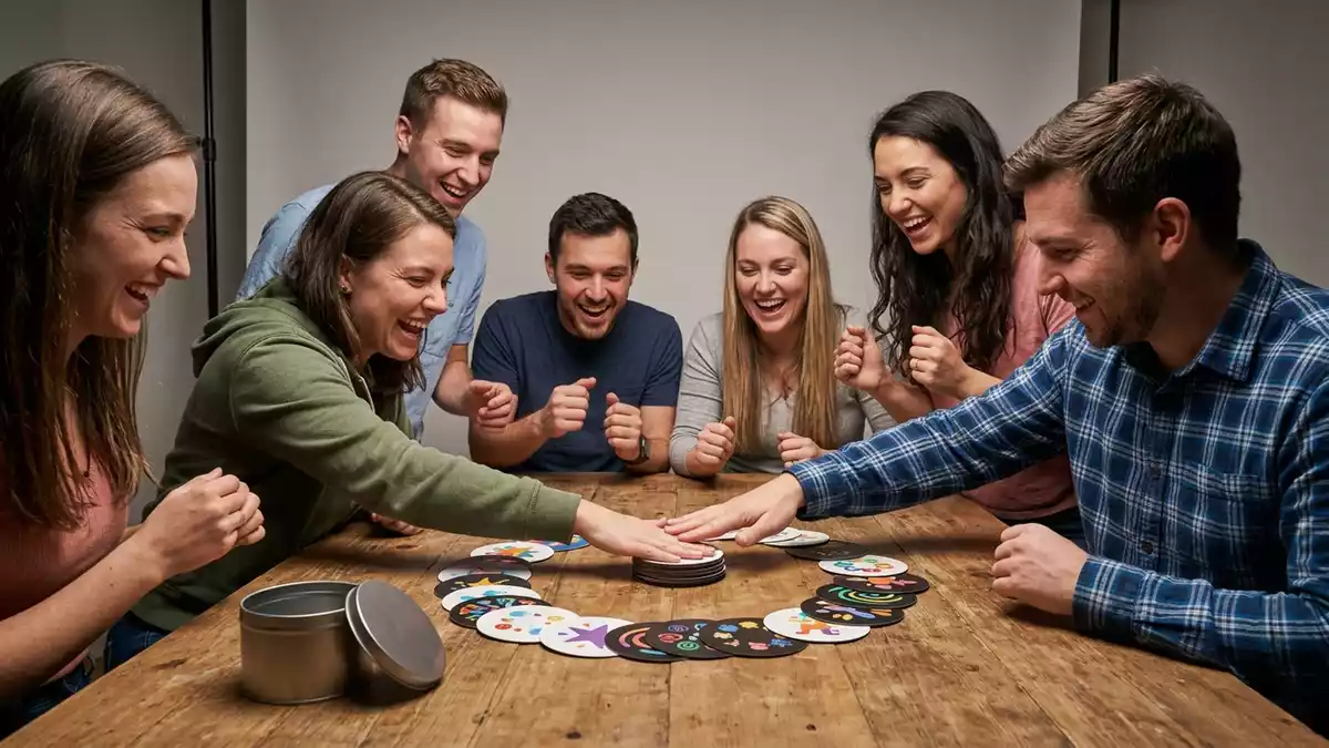 Fotorealistische Studioansicht von Kartenspiel in neutraler Produktdarstellung