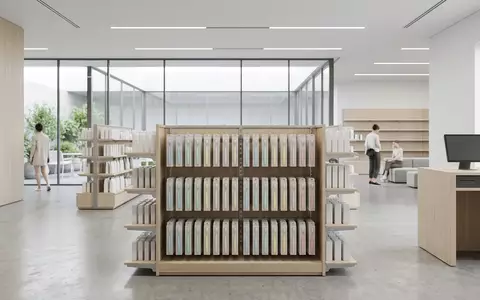 Architektur-Render im Drogerie mit Kinderzahnbuerste zum Thema Oral-B Stages Kids Zahnbürste, neutrales Tageslicht - Foto: THN