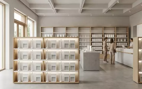 Architektur-Render im Drogerie mit Elektrische Zahnbuerste zum Thema Oral-B Pro Series 3, neutrales Tageslicht - Foto: THN