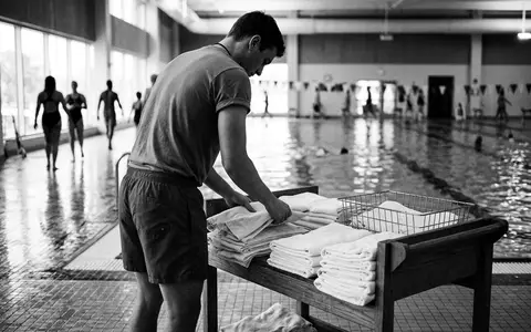 Schwarzweiss-Reportage mit Badeshorts zum Thema Hurley Herren One &, hoher Kontrast, sachlich dargestellt - Foto: THN