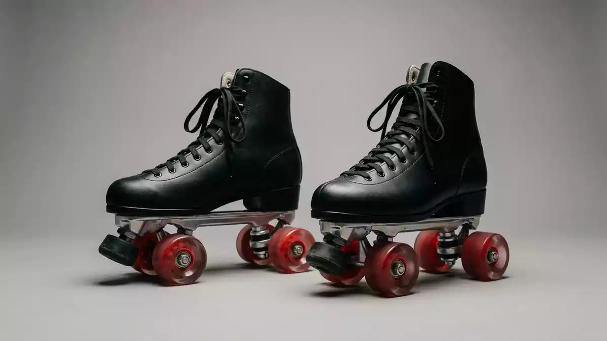 Fotorealistische Studioansicht von Rollschuhe in neutraler Produktdarstellung, neutral