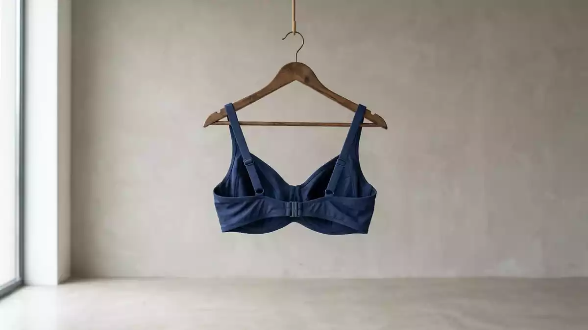 Fotorealistische Studioansicht von Bikinioberteil in neutraler Produktdarstellung